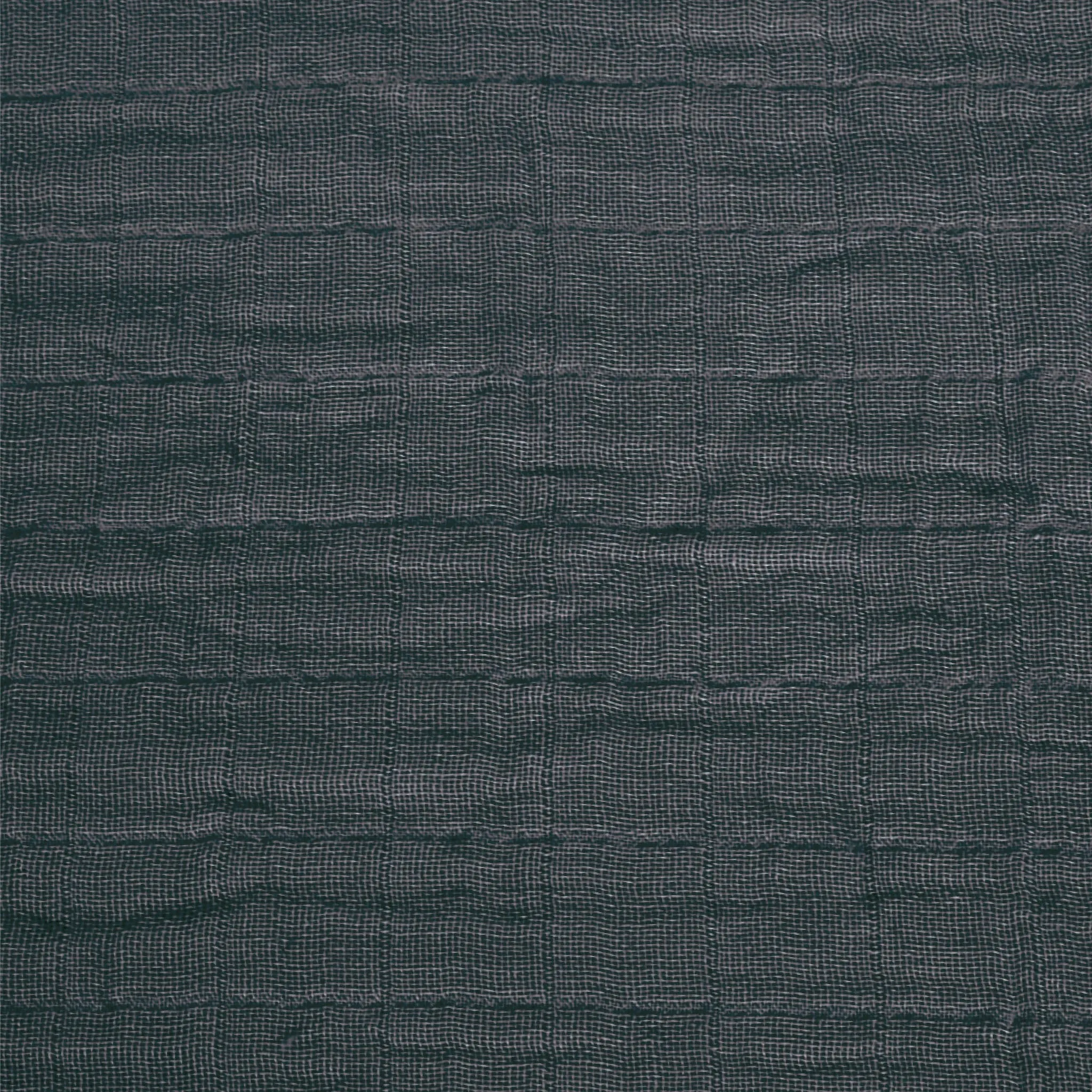 Perlimpinpin Drap Contour pour Lit de Bébé - Mousseline Charcoal