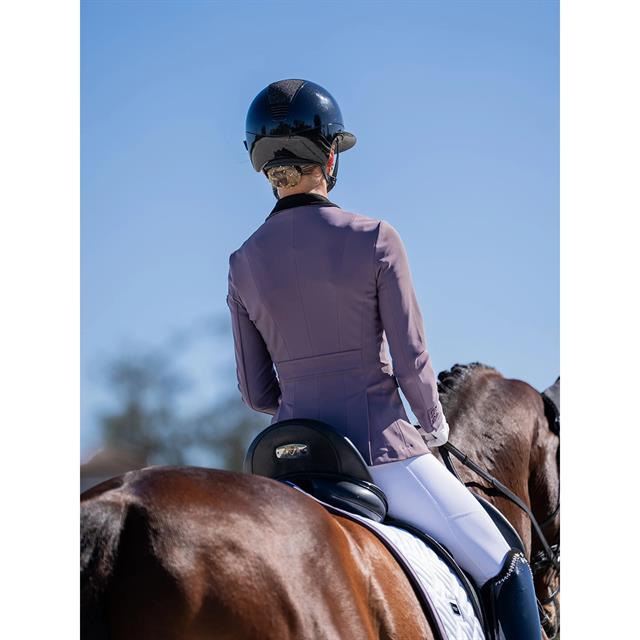 Zadeldek Equestrian Stockholm White Modern Dark Violet Dressuur Wit-paars