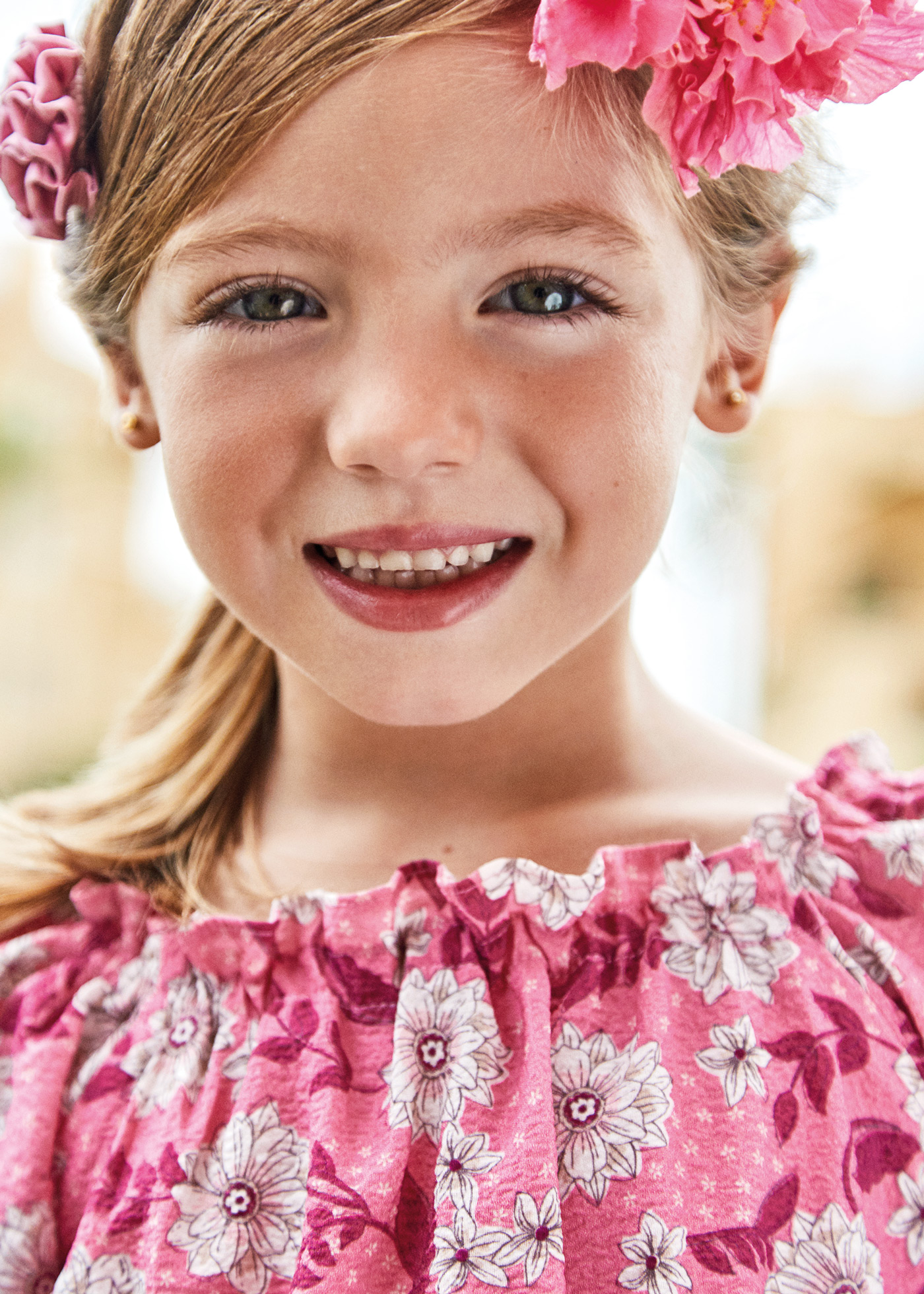 Vestido estampado para meninas