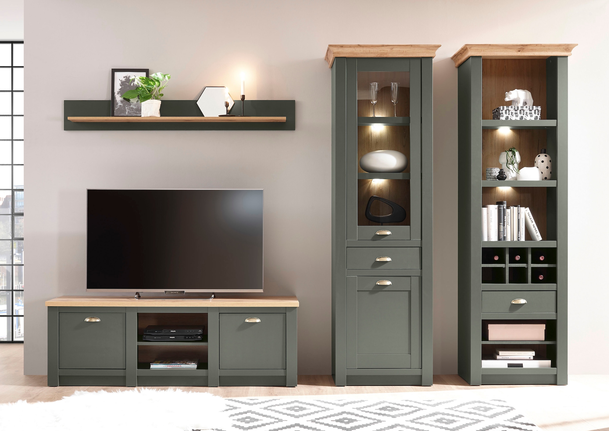 Home affaire Wohnwand »Cambridge« Set, 4 Stk. tlg.