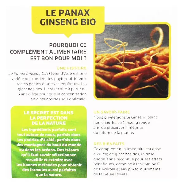 Fitoform Le Panax Ginseng Bio 20 ampoules