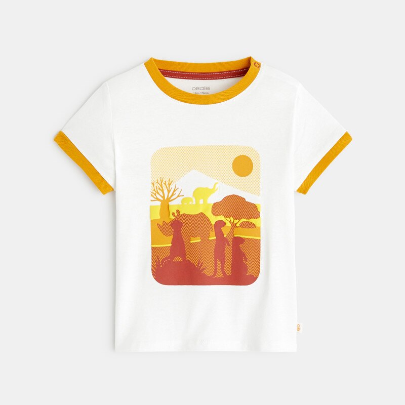 T-shirt savane jaune bébé garçon Jaune