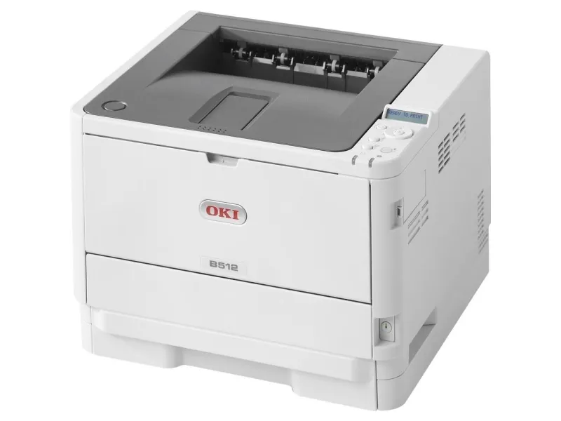 OKI B512dn - Printer - S/H - Duplex - LED - A4/Legal - 1200 x 1200 dpi - op til 45 spm - kapacitet: 630 ark - USB 2.0, Gigabit LAN
