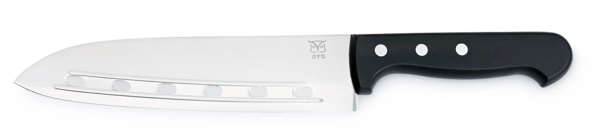 Øyo Budalen Japansk Kokkekniv Sort Skaft, 19cm