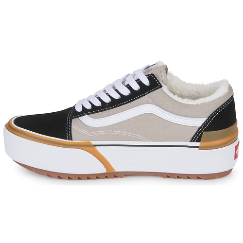 Vans - OLD SKOOL STACKED SHERPA - Noir / Blanc / Gris