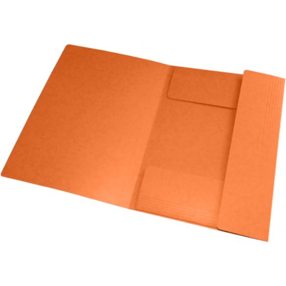 Chemise Oxford Top File + A4 avec élastique couverture carte orange
