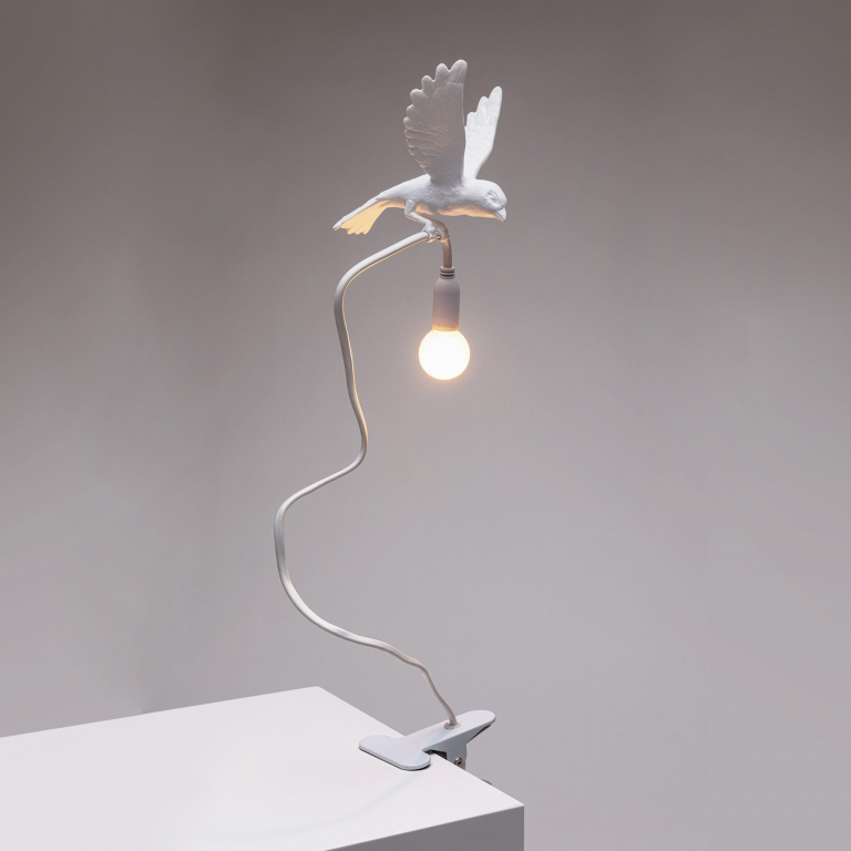Seletti Sparrow Landing klemlamp