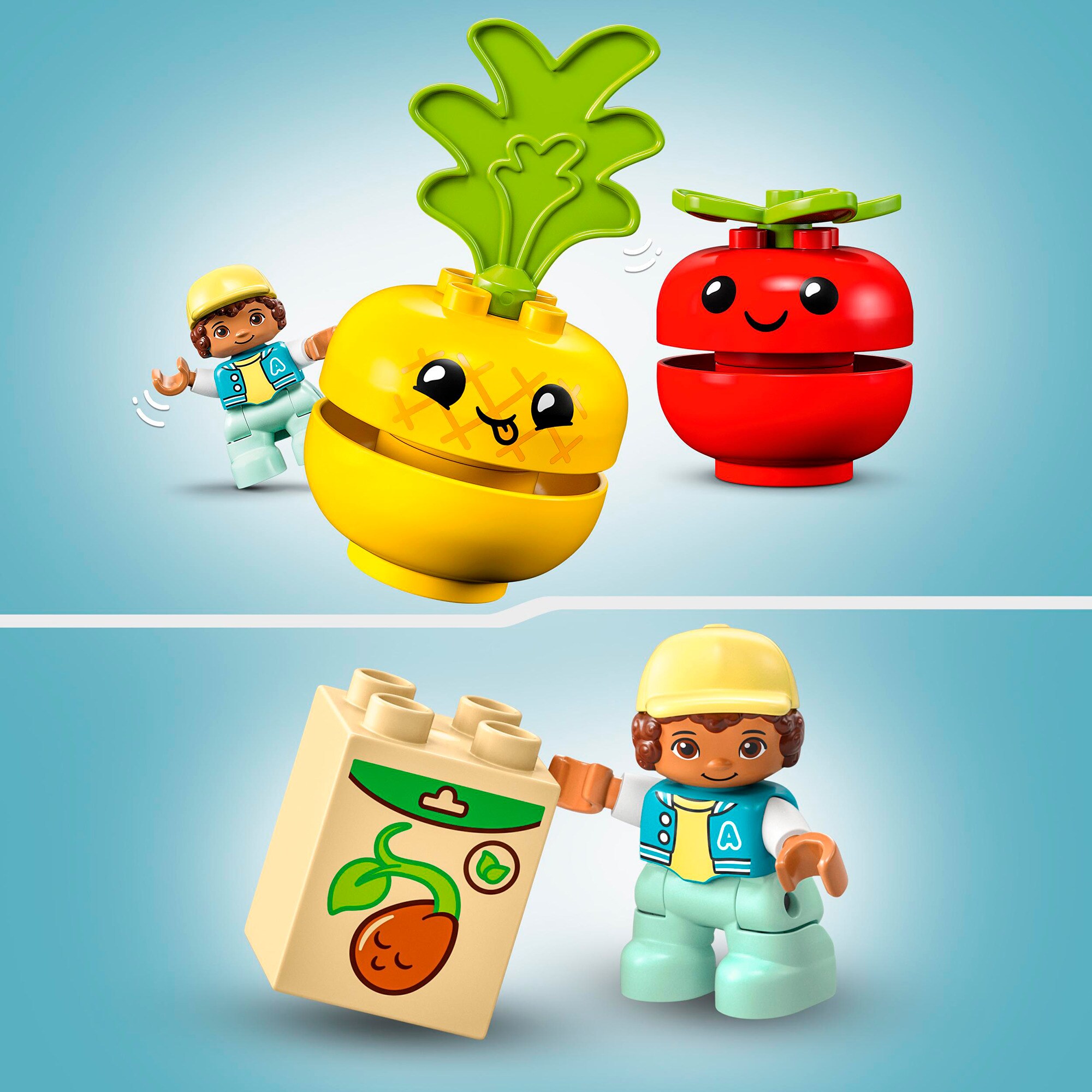 LEGO Konstruktionsspielzeug DUPLO Obst- und Gemüse-Traktor