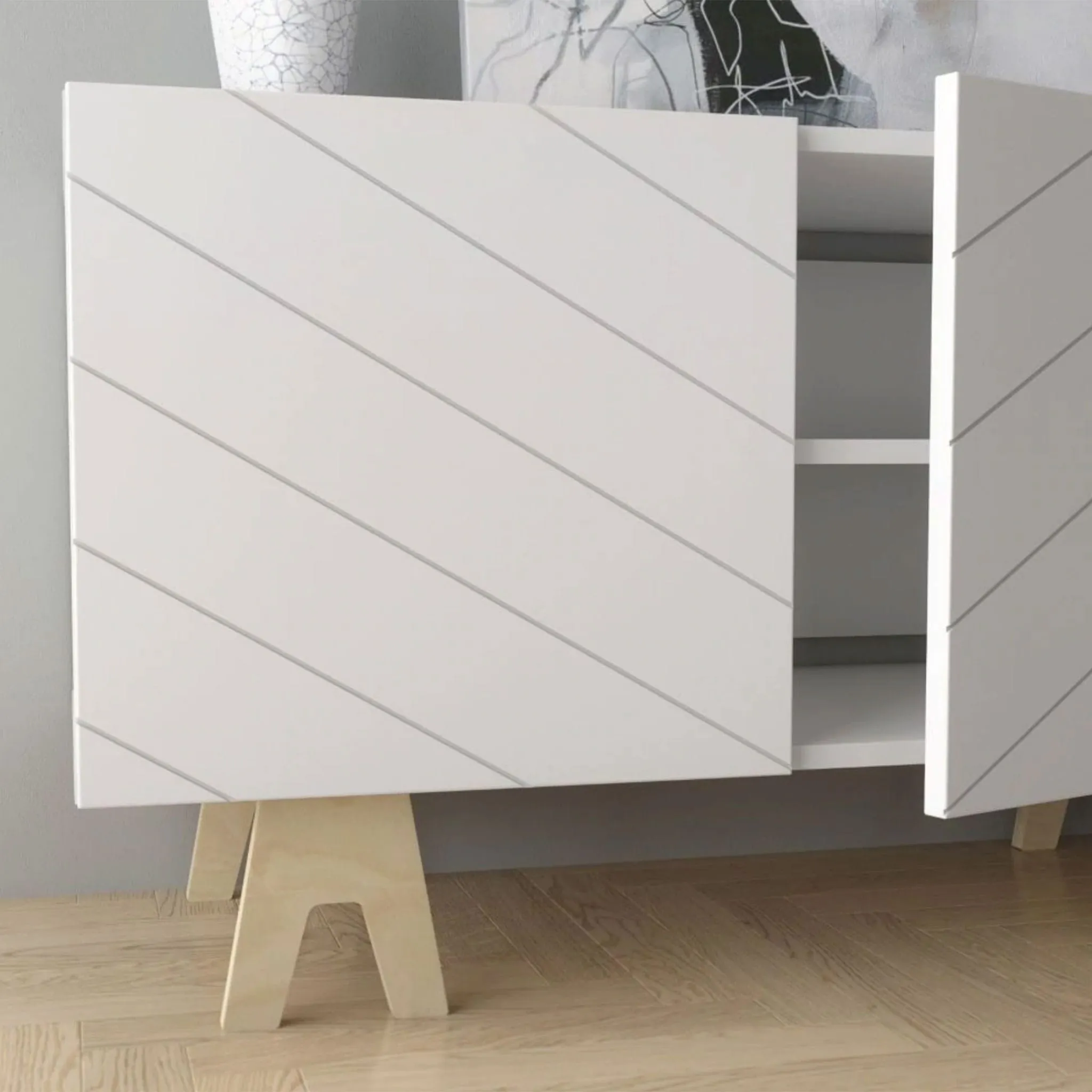 Nexera Meuble TV  Runway - Blanc