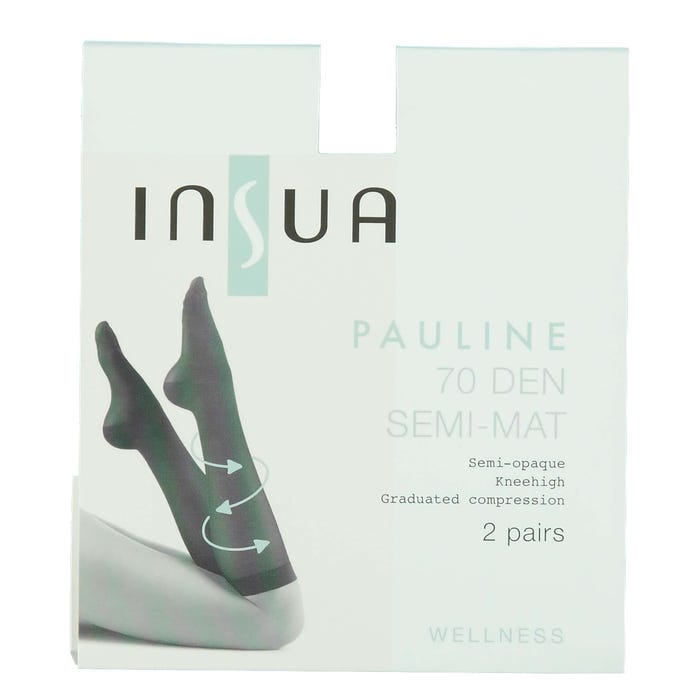 inSua-2-pack steunkniekousen Pauline 70DEN