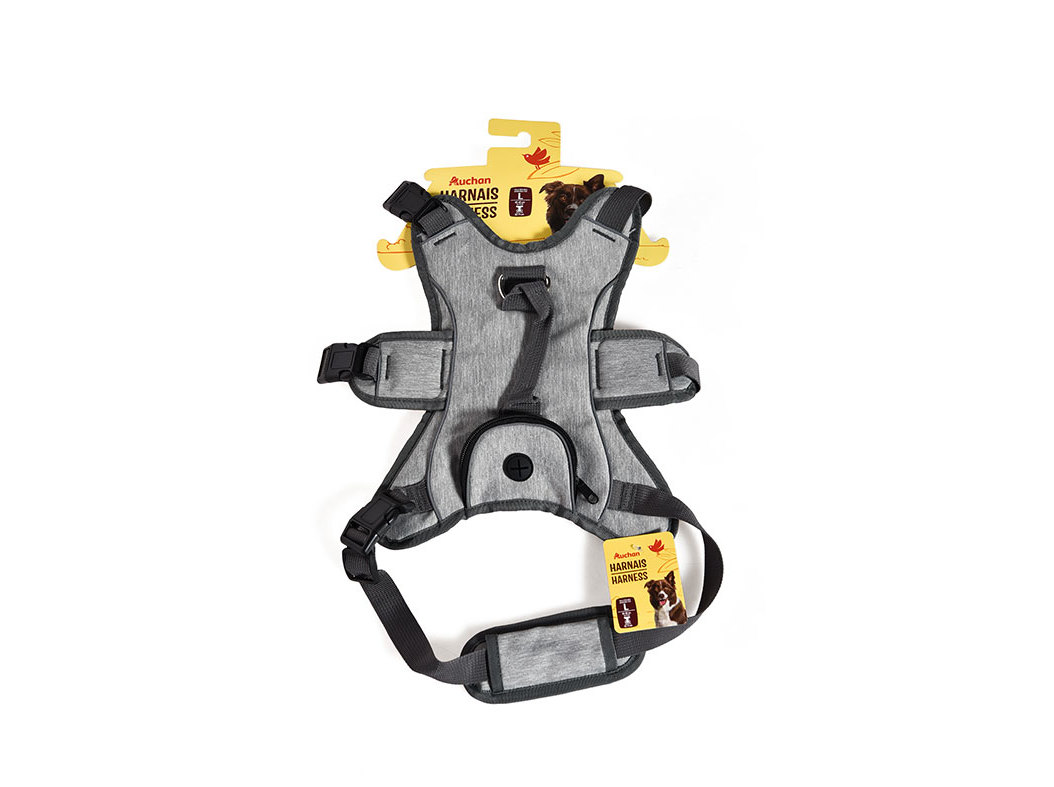 PEITORAL TECIDO AUCHAN CINZA 62-71 L C/BOLSAS