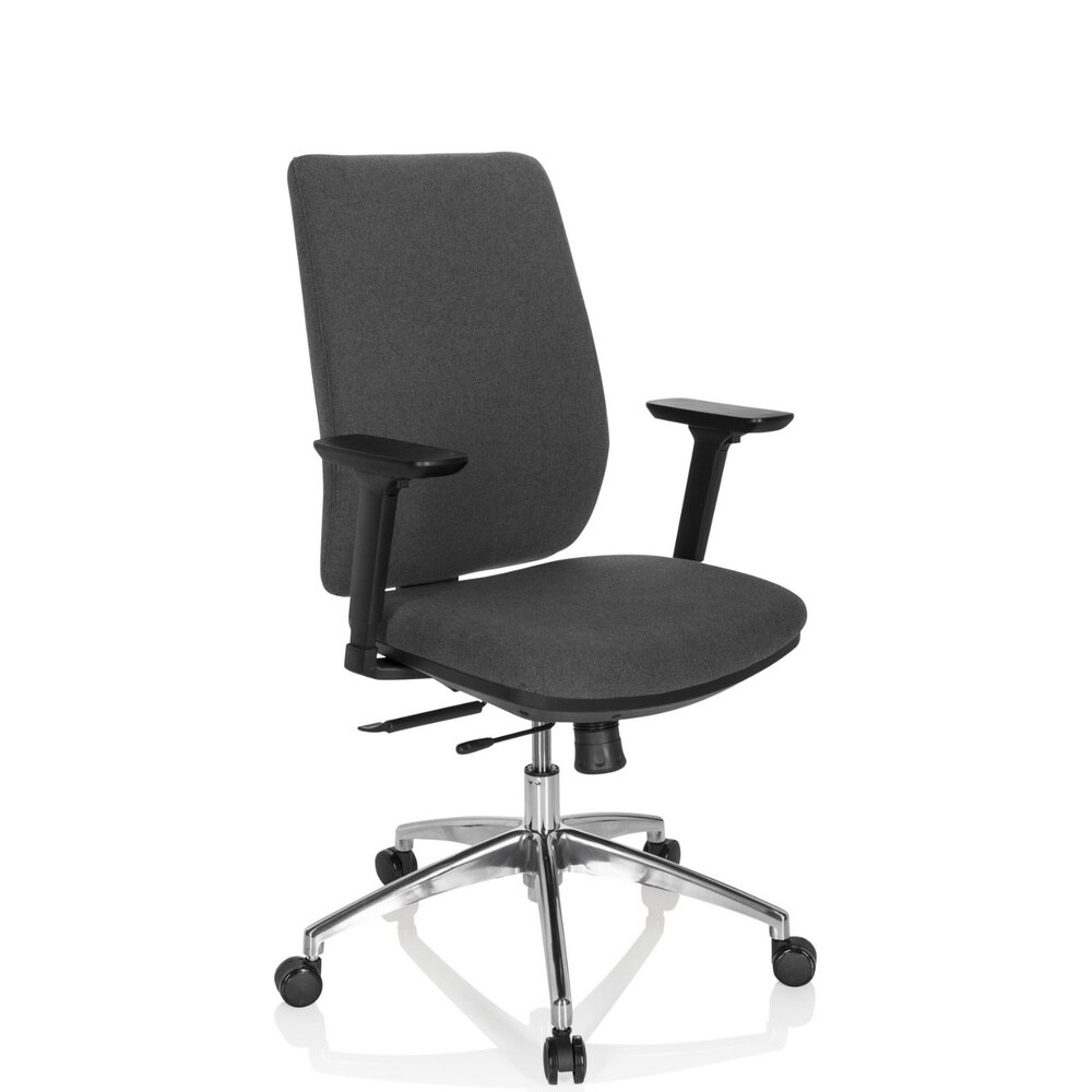 Profi Bürostuhl INTEGRIO I Stoff mit Armlehnen (höhenverstellbar) hjh OFFICE