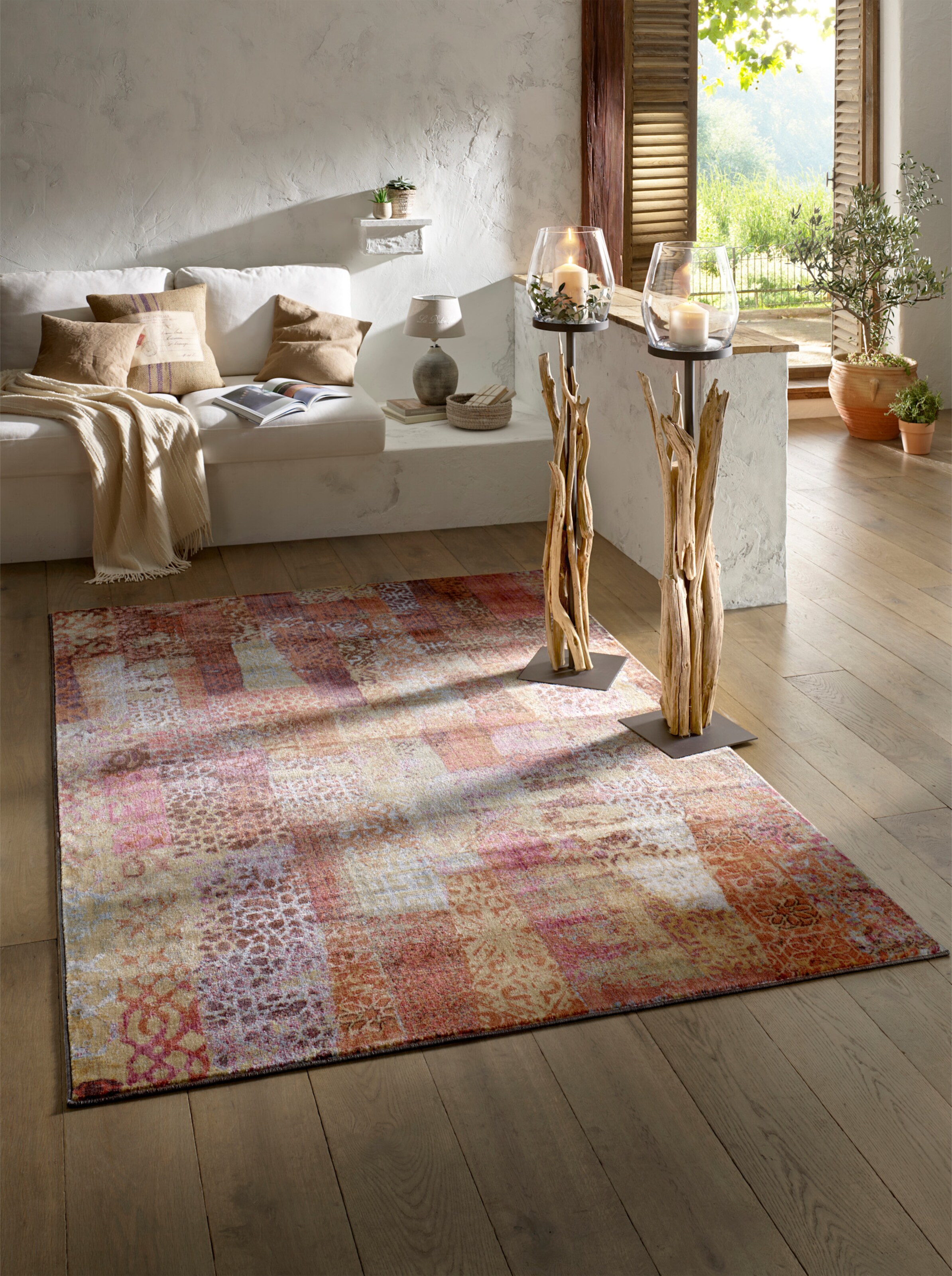 heine home Windlicht in braun-natur
