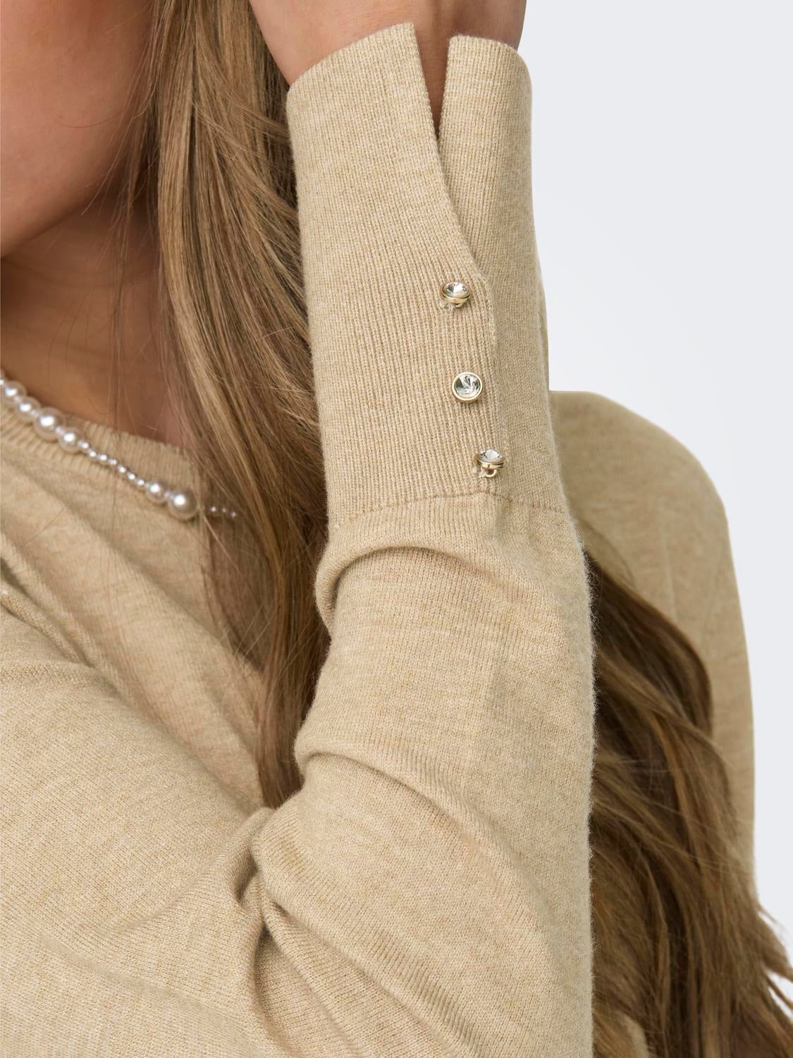 JDYMALOU Strickpullover Irish Cream