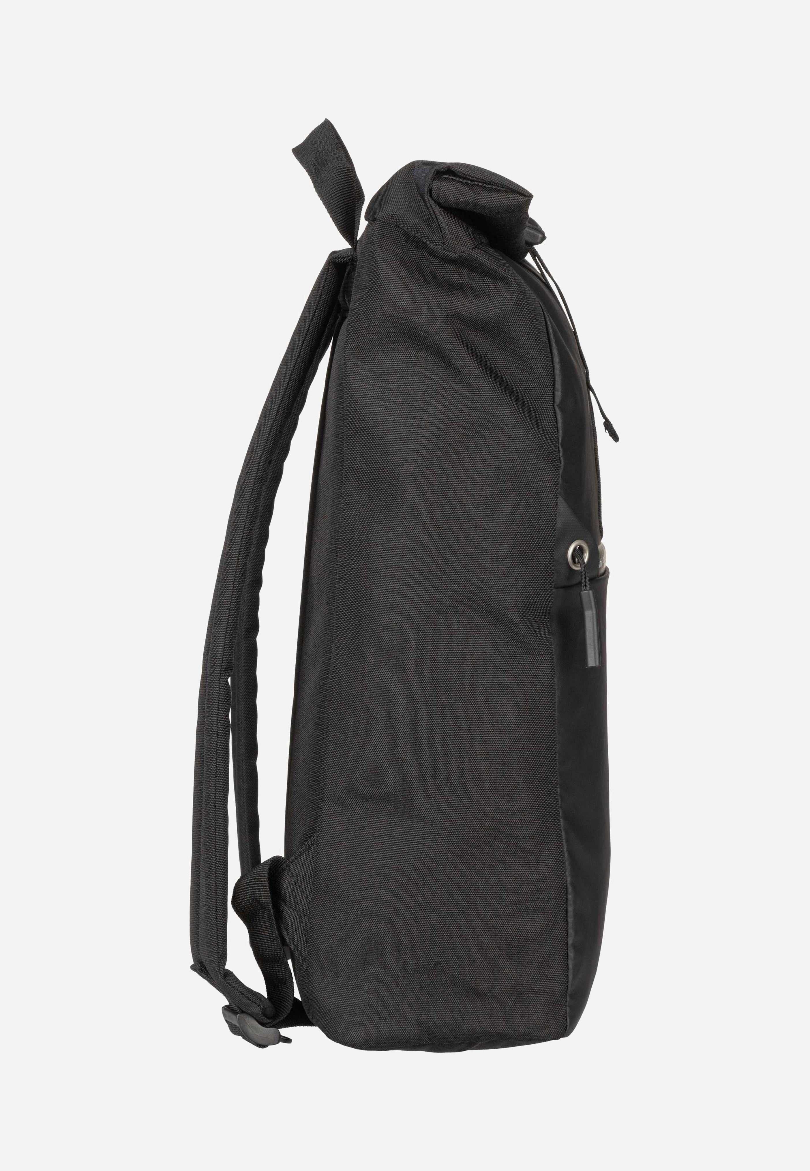 Blanc DeLight Backpack with Rolltop Schwarz - Rolltop Rucksack
