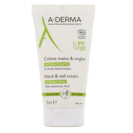 A Derma crème mains et ongles bio - Toucher sec