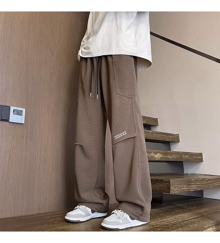 Neonity Wear - Rechte broek met trekkoord en letters