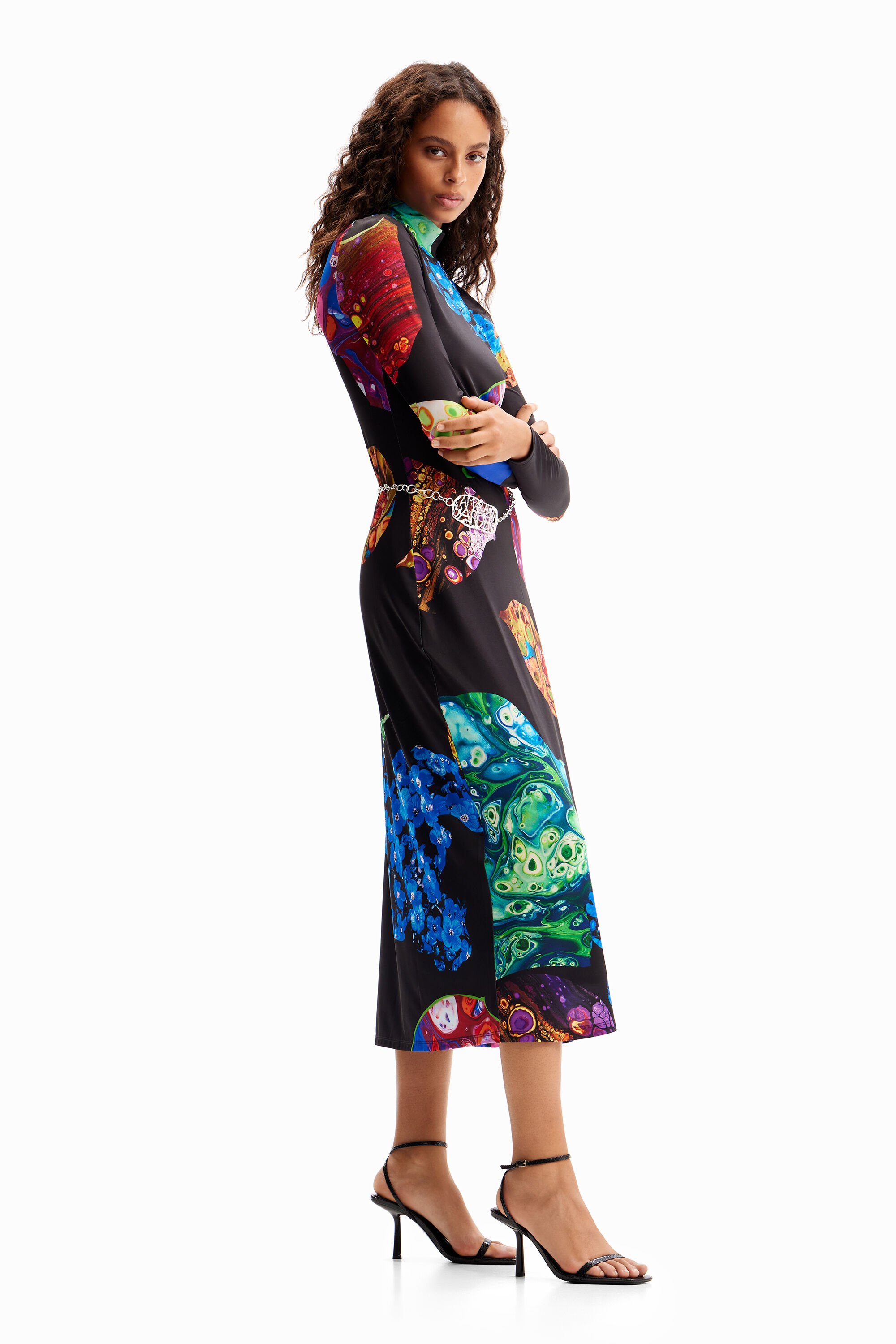 Vestido midi mineral M. Christian Lacroix