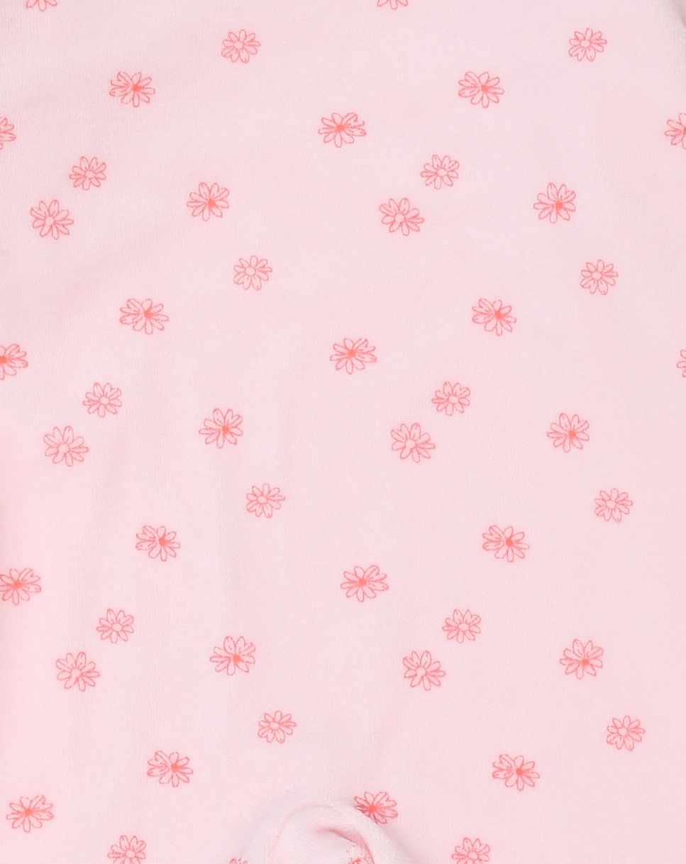 Nicki-Strampler BLÜMCHEN in rosa