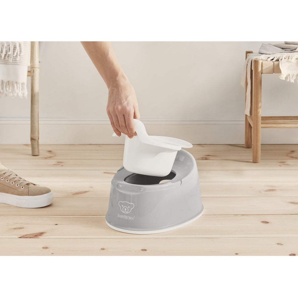 Køb BabyBjörn Grey/White Smart Potte