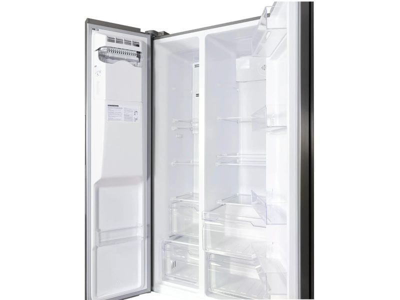 Kibernetik Foodcenter FC513 Grau Side by Side Kühlgerät mit Icemaker
