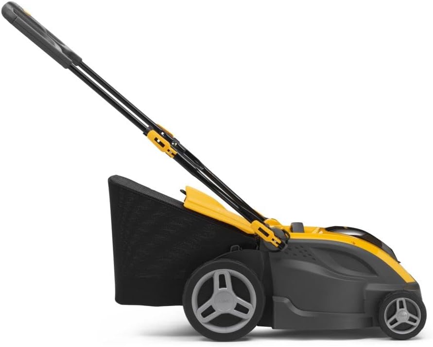 STIGA COMBI 340e Akku-Rasenmäher mit Akku, Ladegerät, verstellbare Stange, Softgriff, mit S