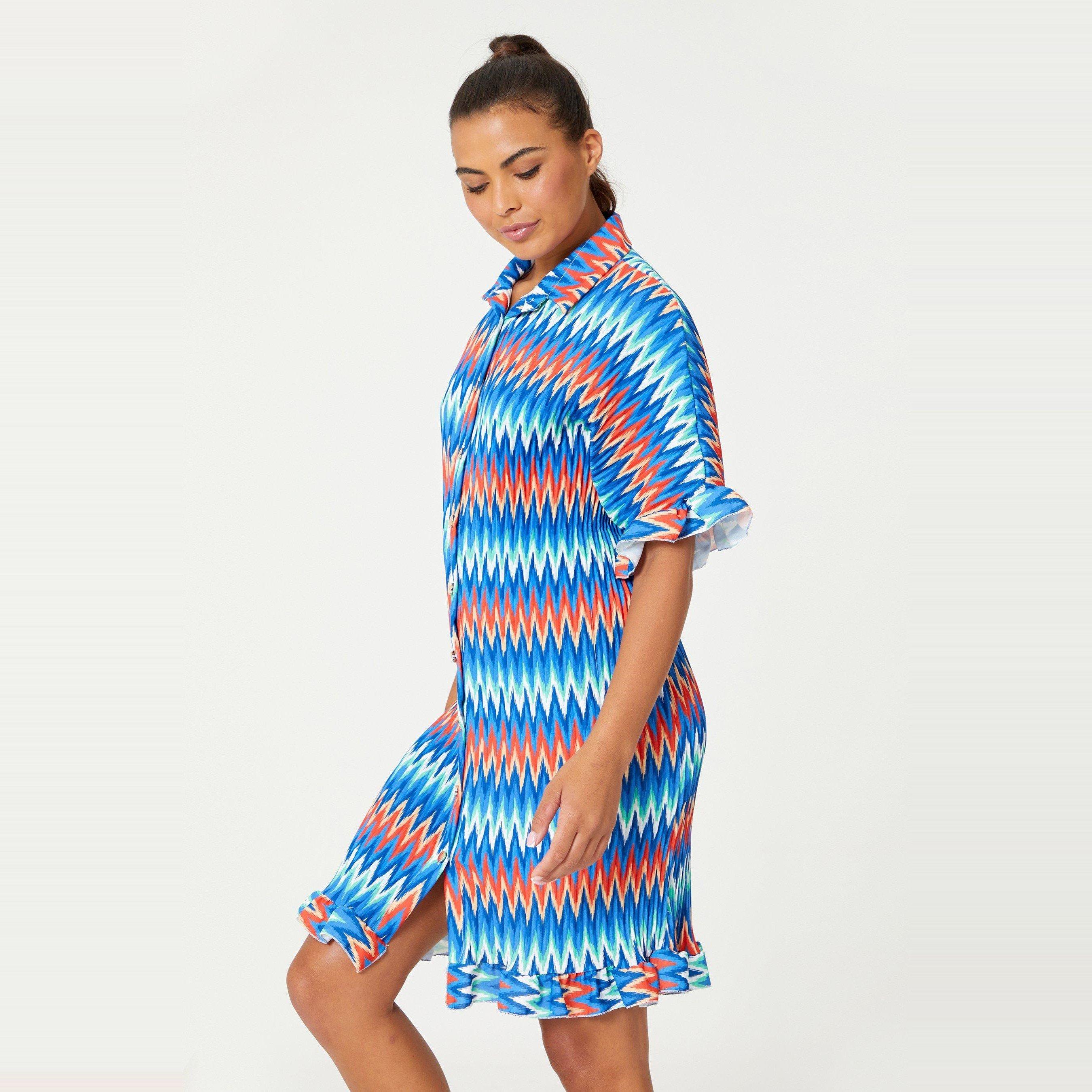 Be You Ladies Pleated Frill Dress