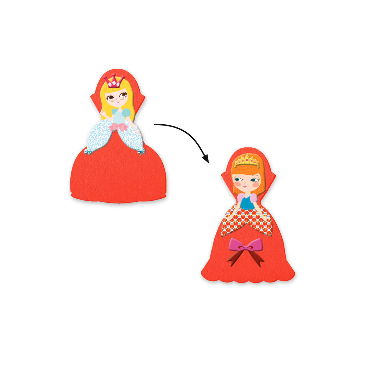 Djeco Creëren met Stickers - Prinsessen