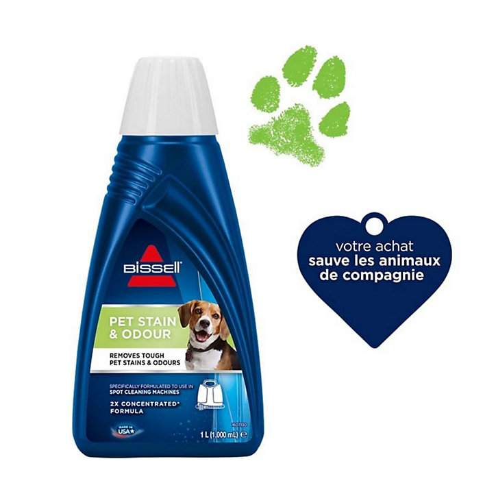 Détergent Bissel Pet Stain & Odour 1L pour Spotclean