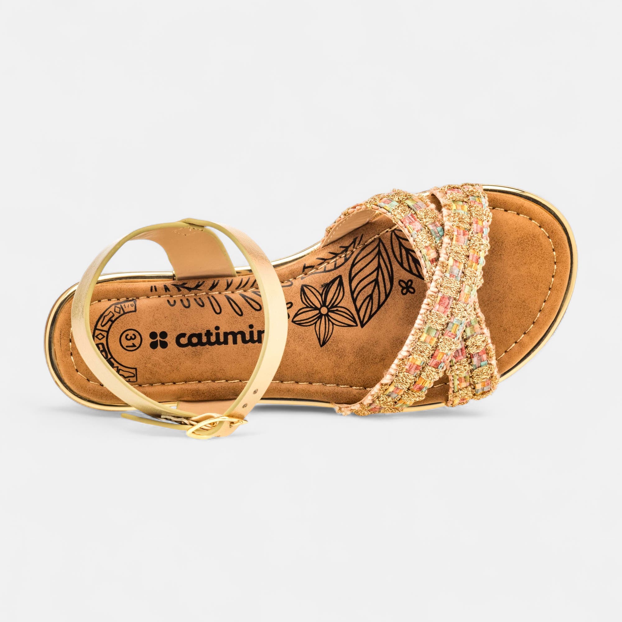Nu-pieds Fille or