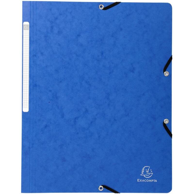 Chemise à élastique sans rabat carte lustrée 400gm2 - A4 - Couleurs assorties