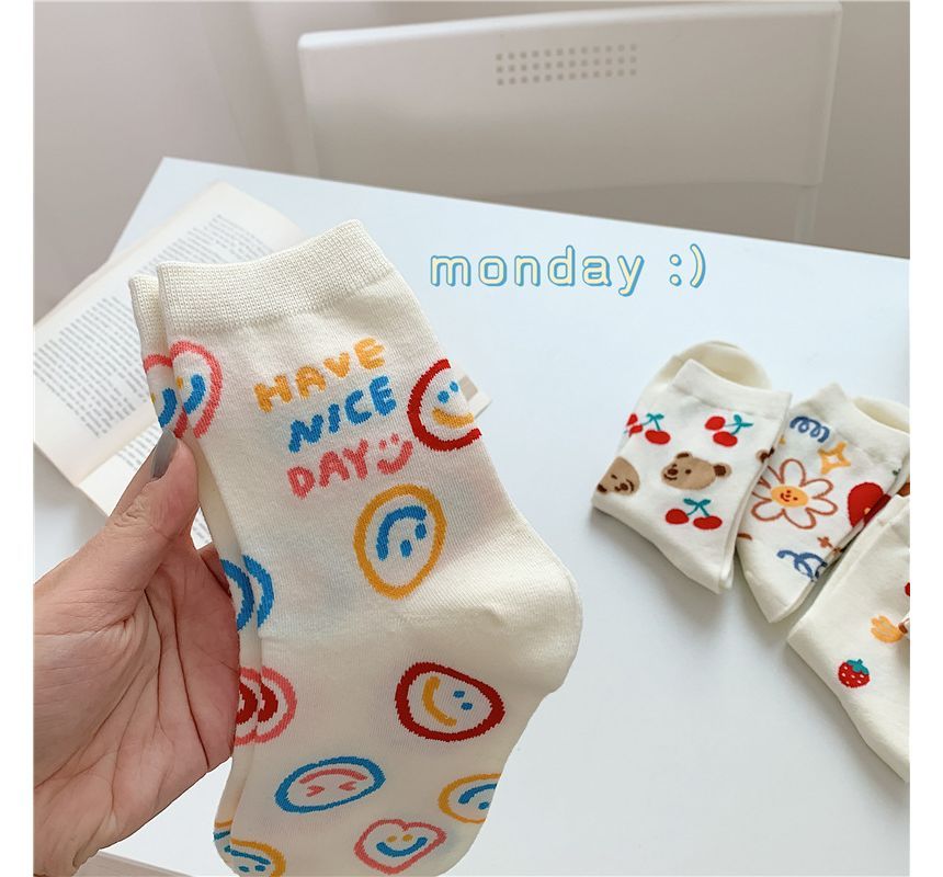 Lychee - Sokken met printletters