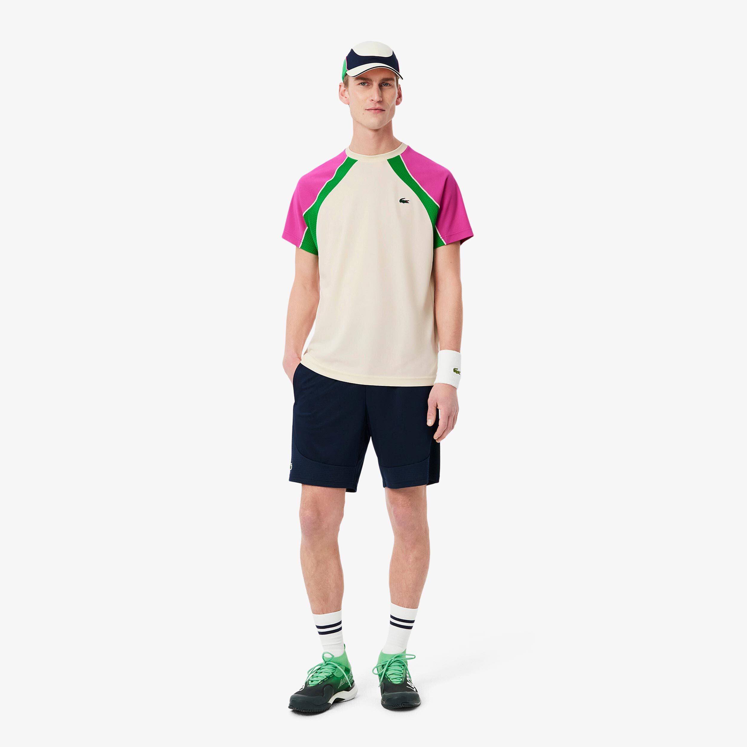 Lacoste T-shirt Hommes - Crème , Multicouleur