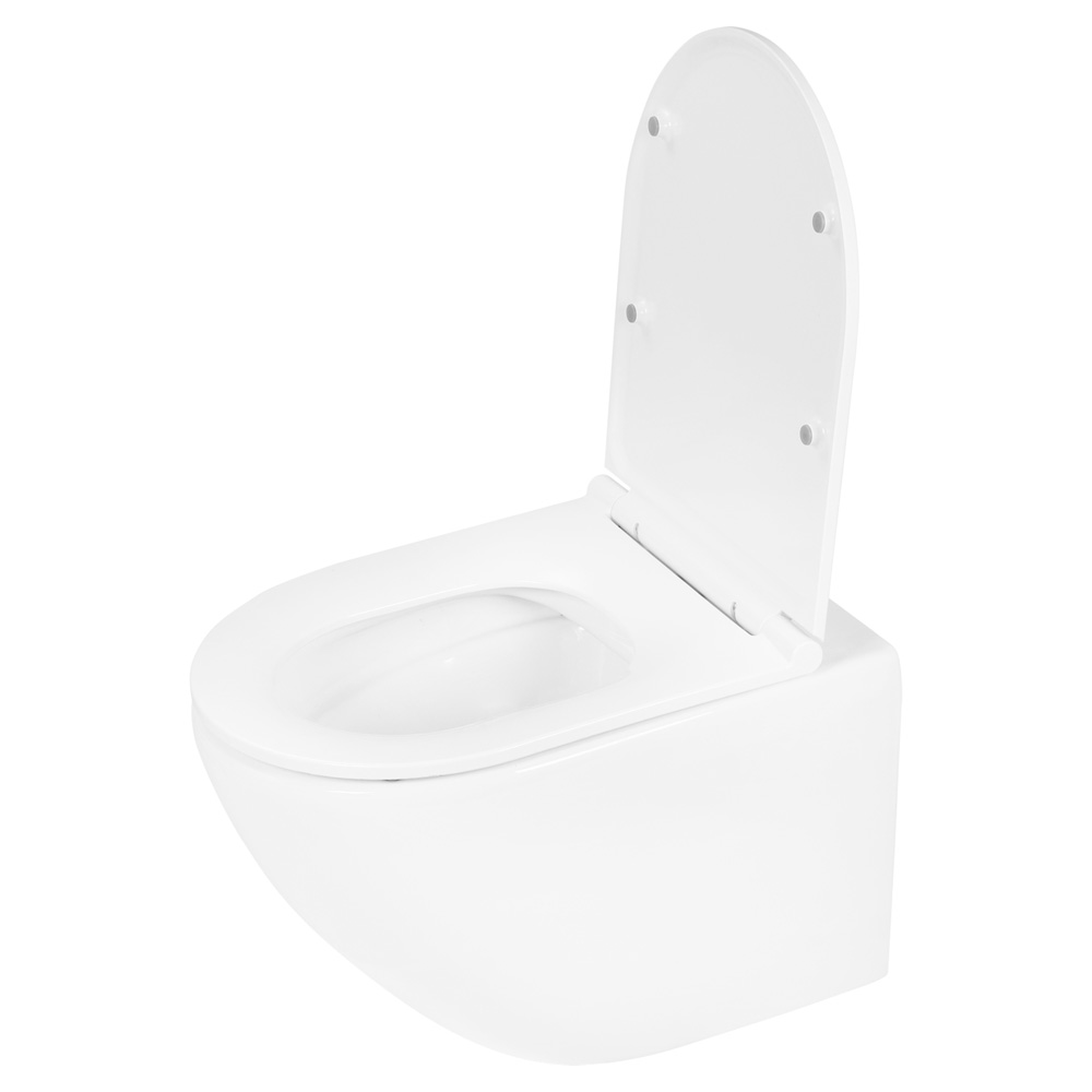 Differnz wand toilet rimless/zitting mat wit