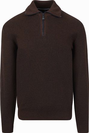 Casa Moda Halfzip Trui Bruin 413705900-681 kopen