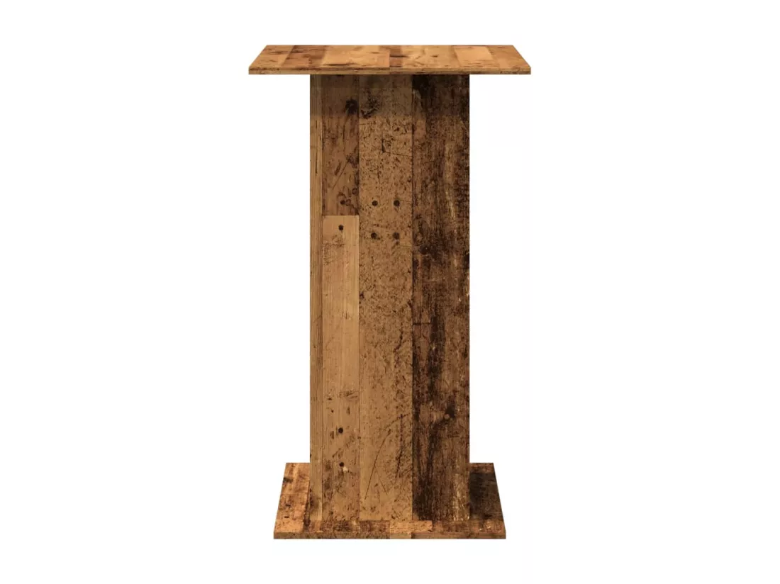 Table de bar avec rangement vieux bois bois d’ingénierie