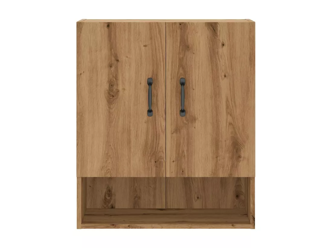 Armoire murale chêne artisanal 60x31x70 cm bois d'ingénierie