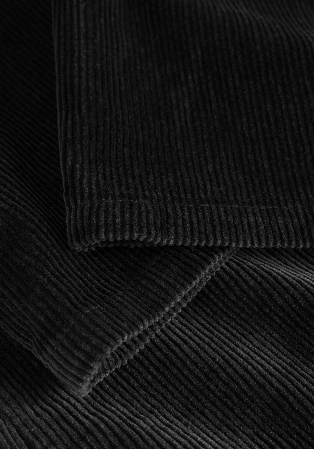 Knowledge Cotton Apparel Cord-Hose Chuck 8 Wales Corduroy Chino Pants Black Jet