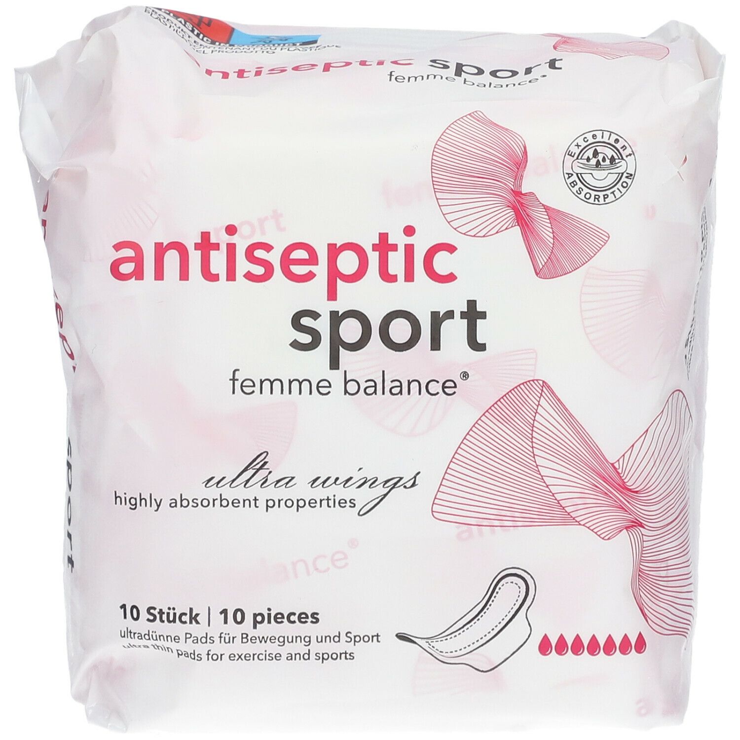 antiseptic sport femme balance® Damenbinden