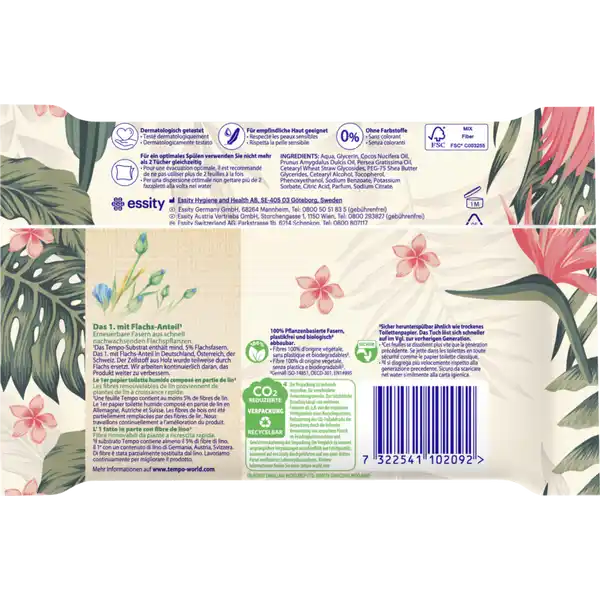 Feuchte Toilettentücher Tropical Morning