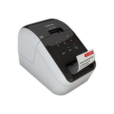 Brother QL-810W - Étiqueteuse - imprimante d'étiquettes en rouge et noir - impression thermique directe