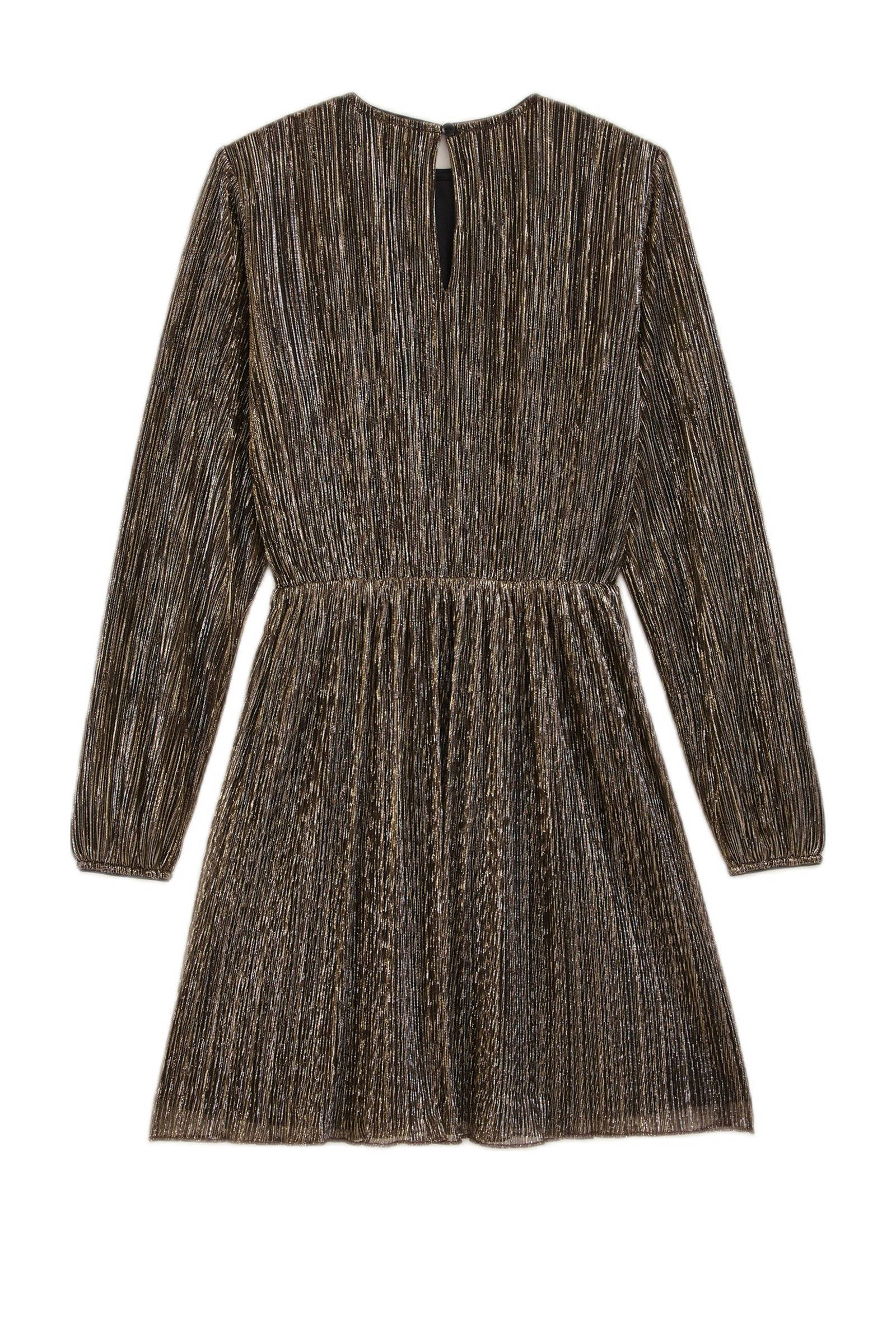 WE Fashion semi-transparante jurk goud