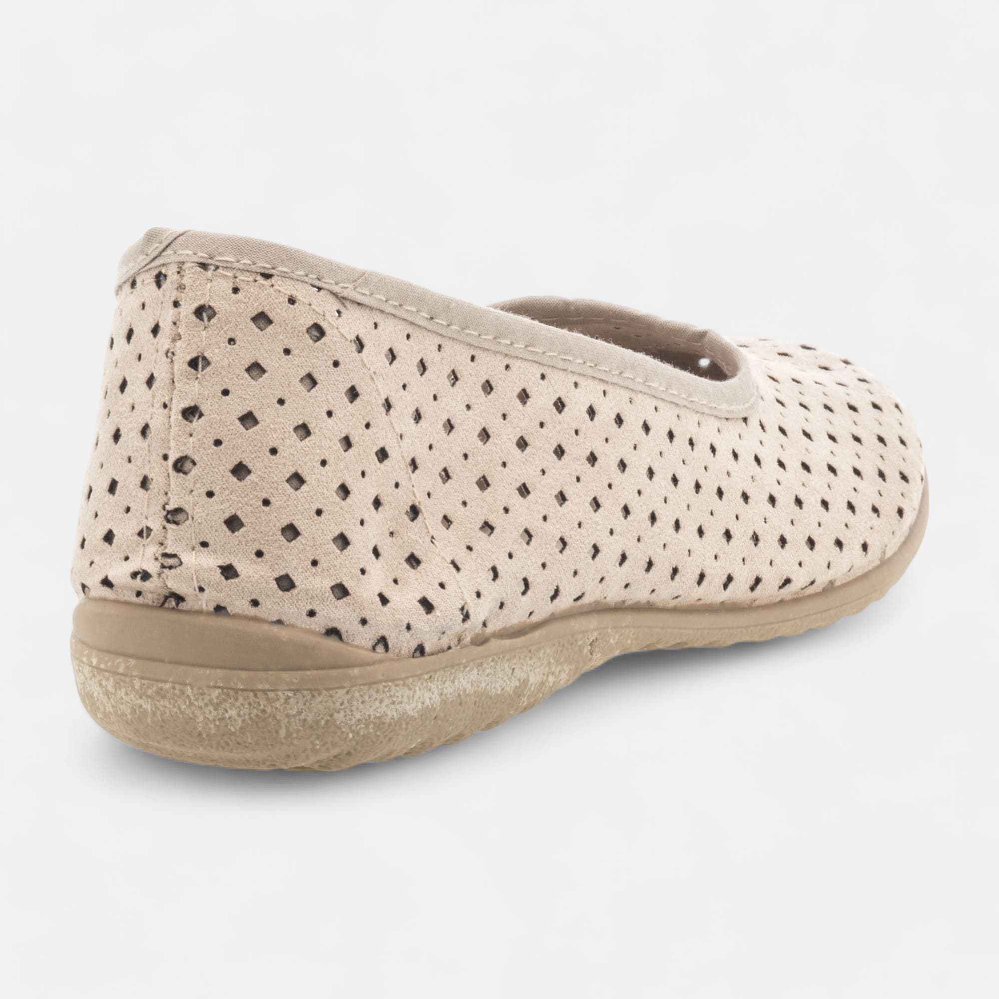 Chaussons ballerines Femme beige