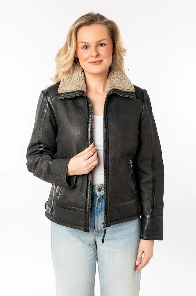 Mauritius Lederjacke »MWIske« mit Umlegekragen