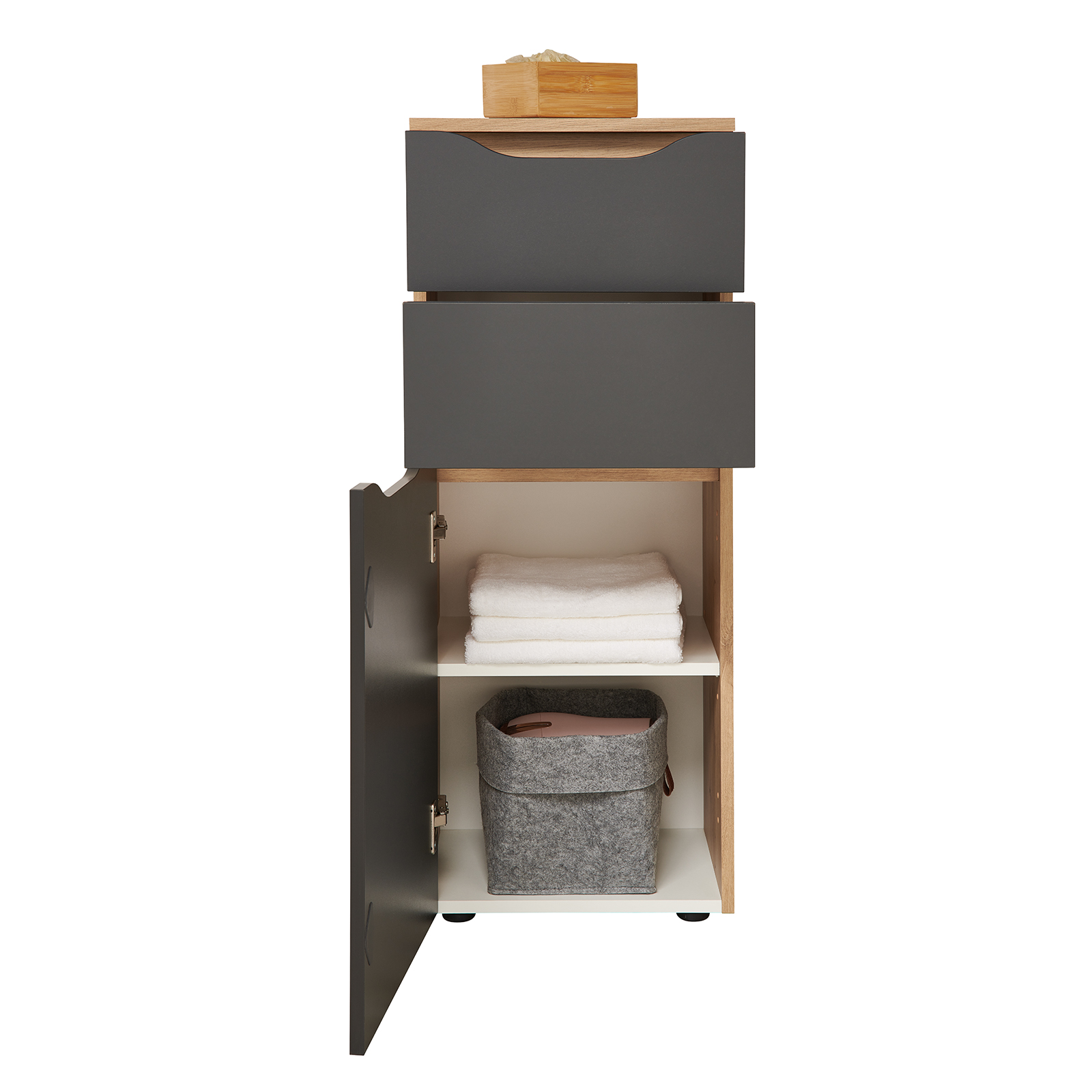 Unterschrank - Artisan Eiche-anthrazit - SoftClose - 40 cm
