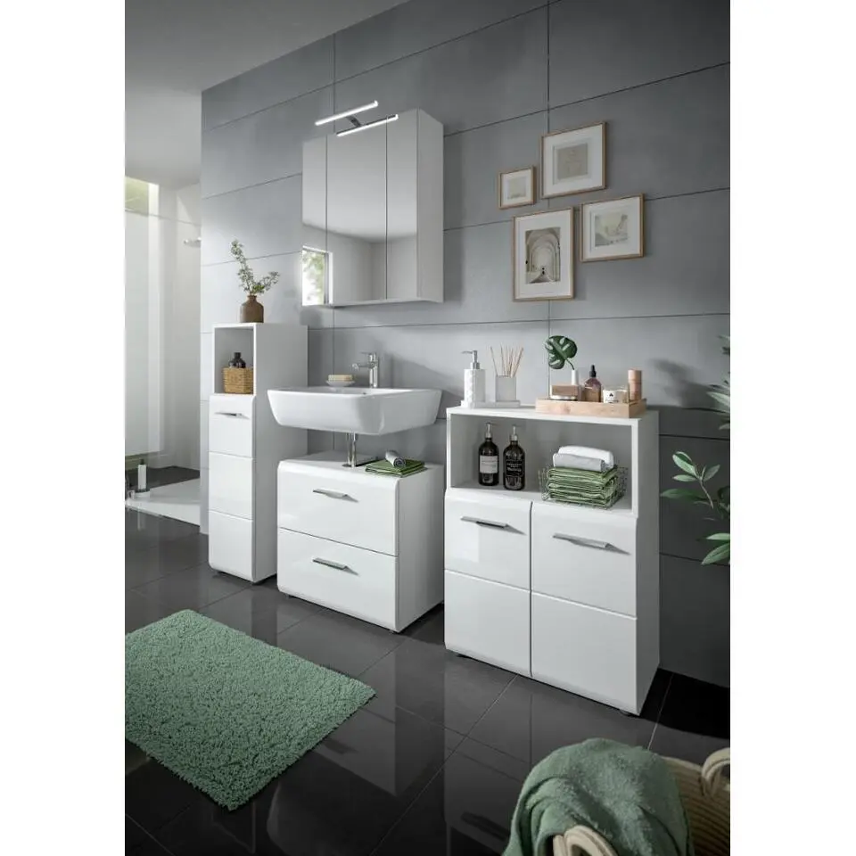 Hioshop Ice badkamer I59 wit hoogglans- wit