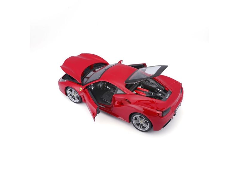 BBurago Ferrari R&P 488 GTB Rot 1:18 Sammlermodell im Massstab 1:18