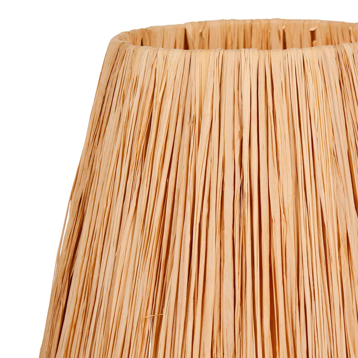 Lampe à poser en verre et corde (H40 cm) Haddock Naturel