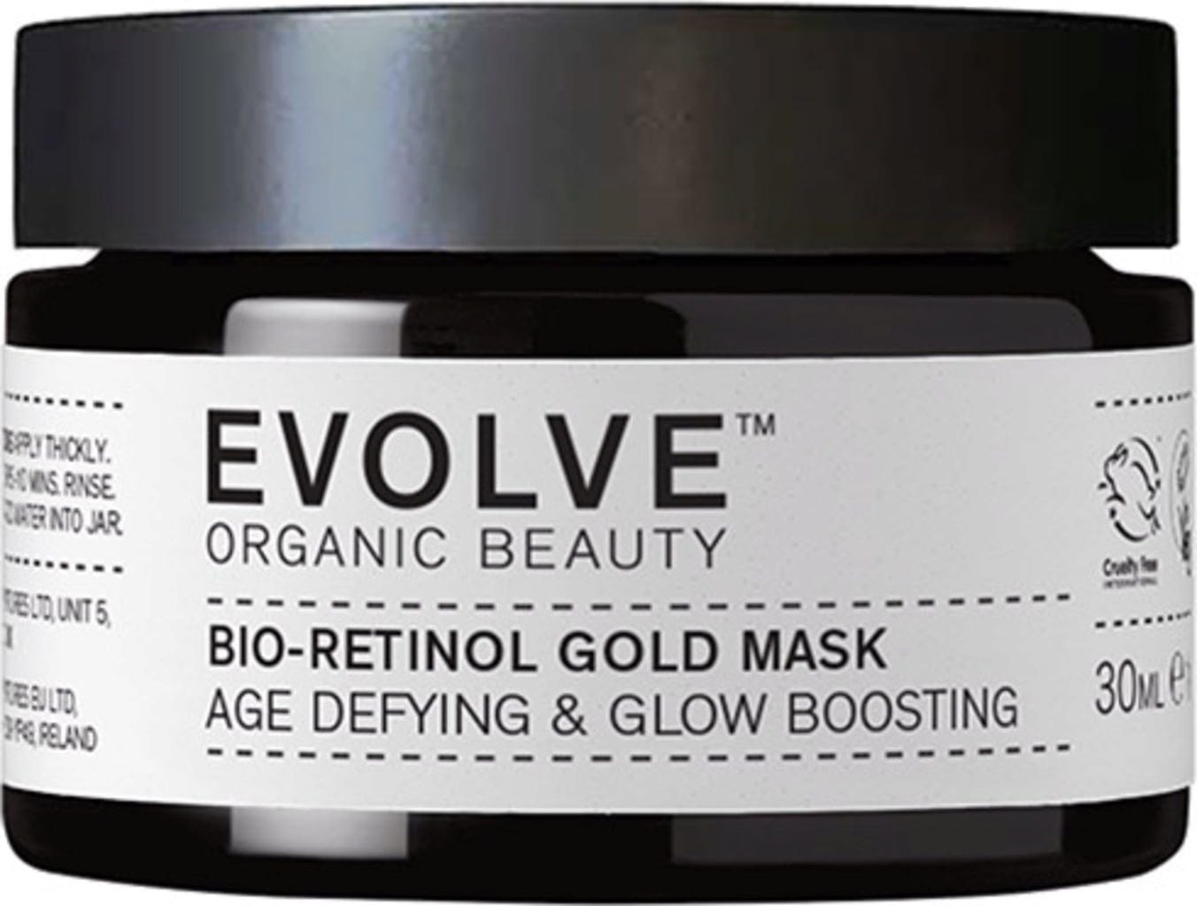 Evolve Organic Beauty  Bio-Retinol Gold Mask, 30 ml