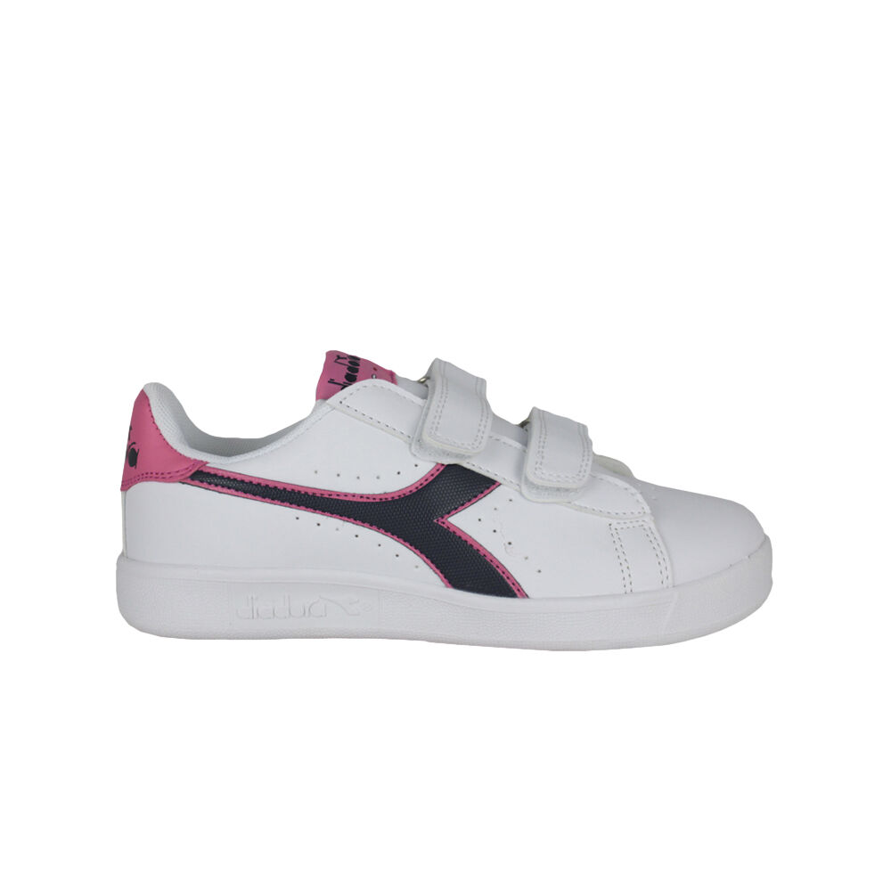Tênis Diadora 101.173324 01 C8593 Branco/preto Íris/rosa Pas